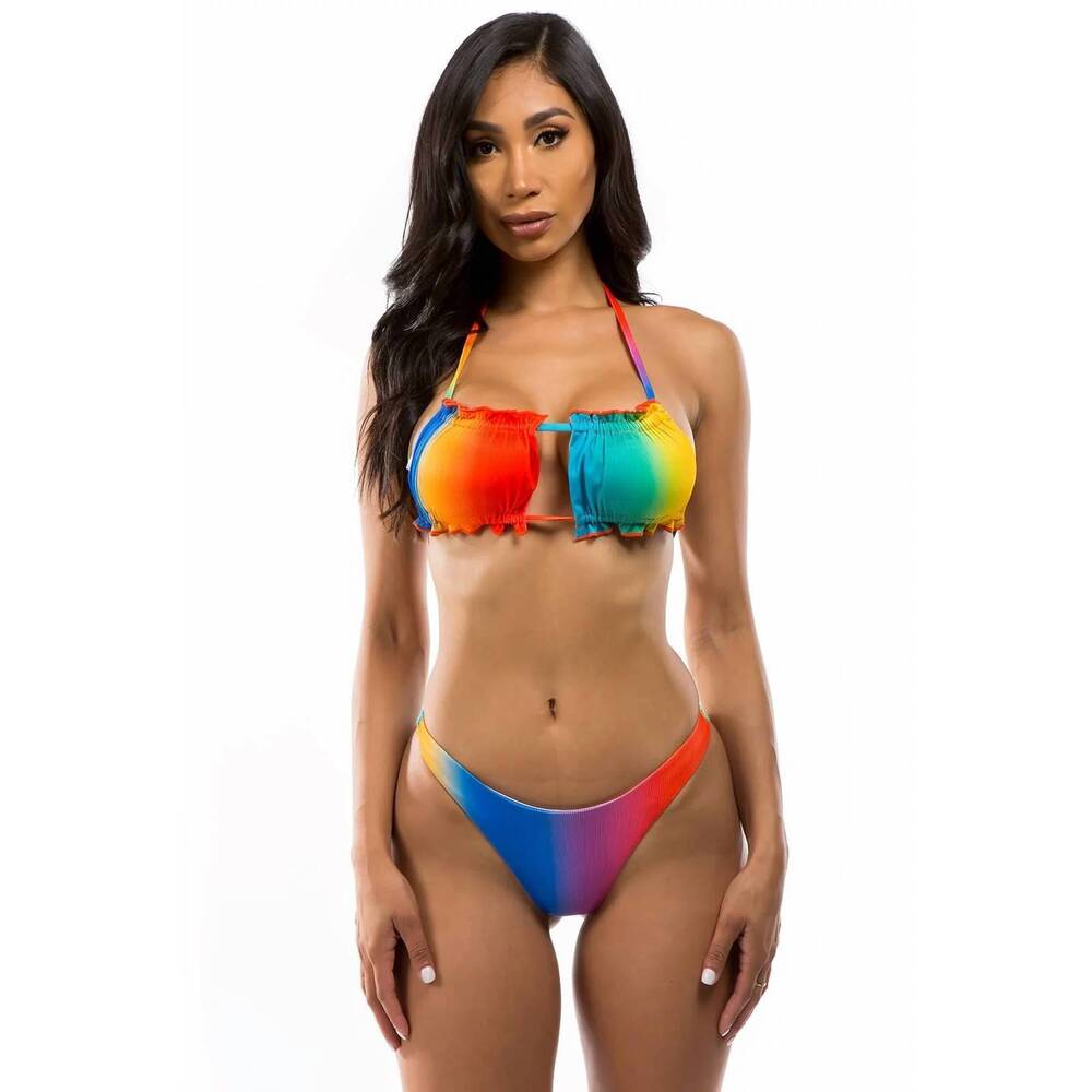 NEW YACHT CLUB ACCESS pride two-piece swimwear in multi